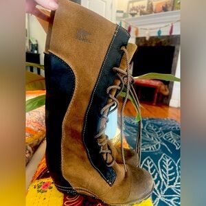 Sorel Cate The Great tall wedge waterproof boots